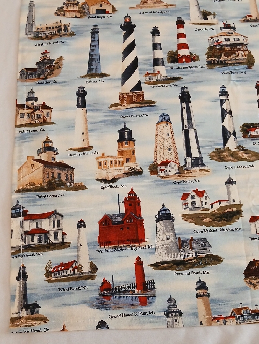 Lighthouse Tablecloth Handmade - Picture 7 of 12